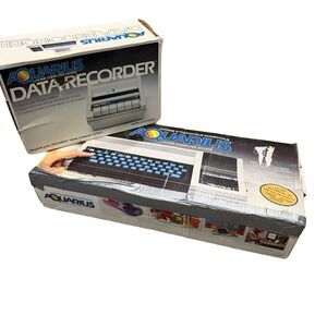 Vintage Mattel Aquarius Home Computer System & Data Recorder Bundle 1982 Boxed